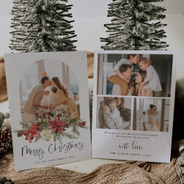 Minimal för god jul Modern Photo Helgdag Card Julkort