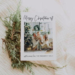 Minimal för god jul Modern Photo Helgdag Card Julkort