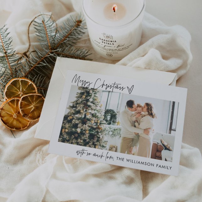 Minimal för god jul Modern Photo Helgdag Card Julkort (Skapare uppladdad)