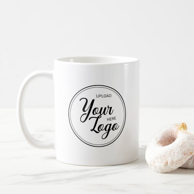 Minimal företagslogotyp  kaffemugg (Med munk)