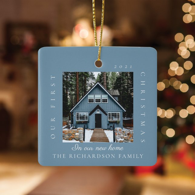 Minimal första jul i vårt nya hem 2-foto julgransprydnad keramik (Skapare uppladdad)