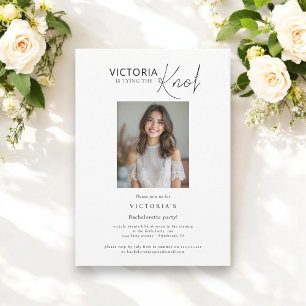 Minimal foto i är gifter sig bachelorette inbjudningar