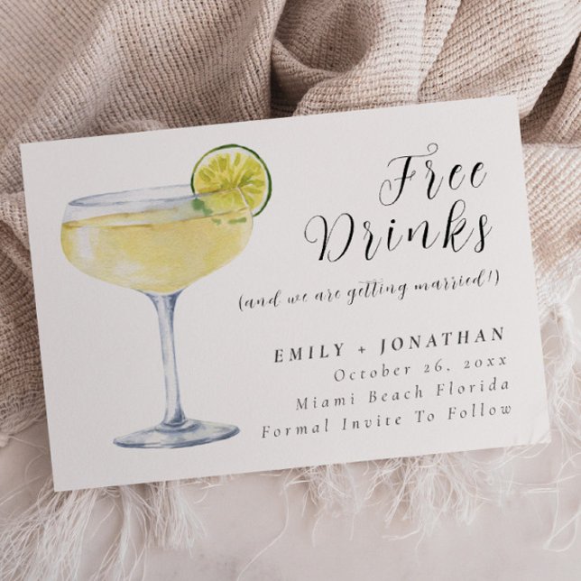 Minimal fotofunny Bröllop spara datum Inbjudningar (Skapare uppladdad)