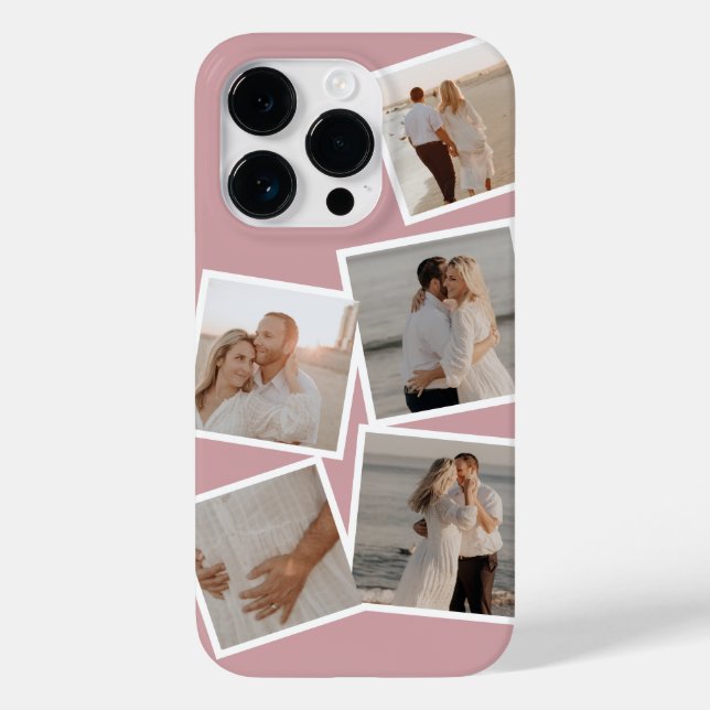 Minimal fotokollage Iphone 14 Fodral (Baksida)