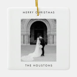 Minimal fotomodern jul julgransprydnad keramik