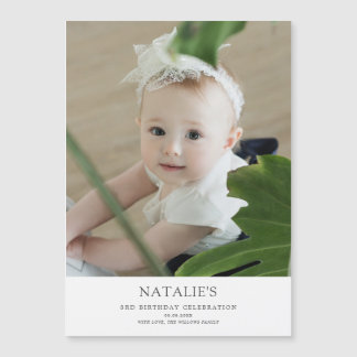 Minimal fotopaksaksgåva från Baby-födelsedagsfamil