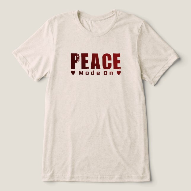 Minimal Fred T-Shirt – Peace & Love Grafik  (Design Framsida)