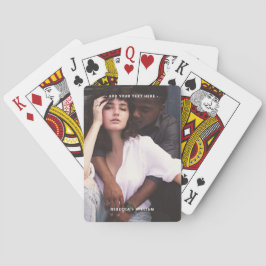 Minimal fullständig vertikal fotoutrymme anpassad casinokort