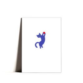 Minimal funktionellt kort för Kat Valentines day