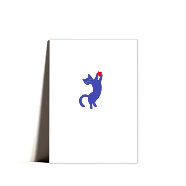 Minimal funktionellt kort för Kat Valentines day (Skapare uppladdad)