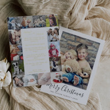 Minimal fyllning: ett års fotokollage jul