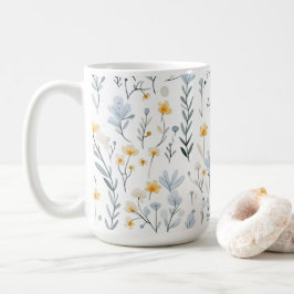 Minimal Gentle Colorful Garden Wildblommor Nursery Kaffemugg