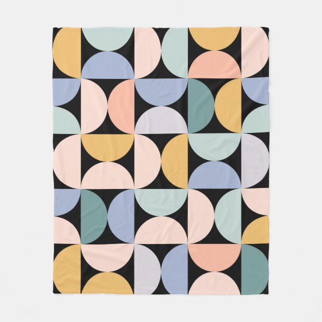 Minimal geometri: Skandinaviska teckningar Poster Fleecefilt (Framsidan)