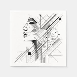Minimal Geometric Face  Pappersservett