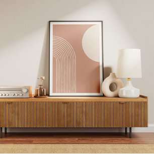 Minimal geometrisk båge i mitten av århundradet poster