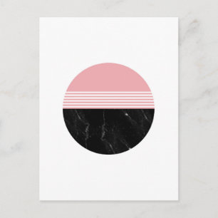Minimal geometrisk cirkelcirkel vykort