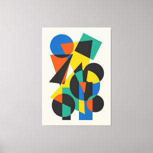 Minimal geometrisk design canvastryck