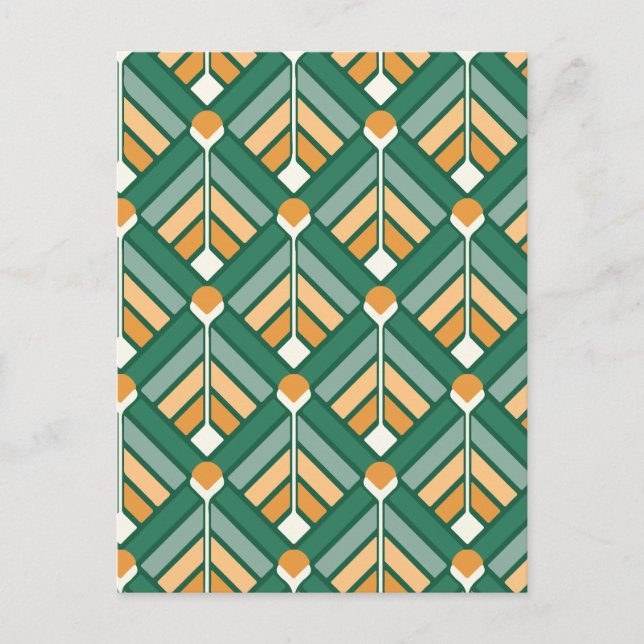 Minimal geometrisk helg vykort (Framsida)