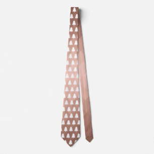 Minimal geometrisk julafton träd i ro guld slips