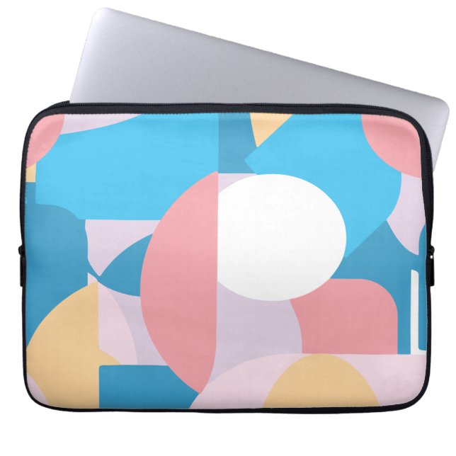 Minimal geometrisk laptop fodral (Framsidan)