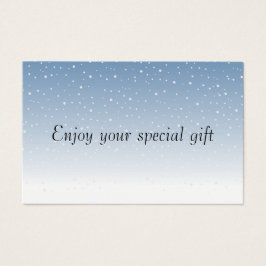 Minimal Gift Certificate Card for Small Businesses Visitkort