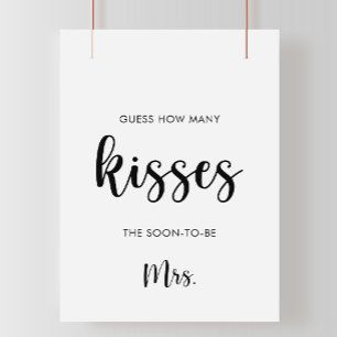 Minimal Gissa Hur Många Kyssar Bröllopsfestspel Poster