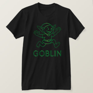 Minimal Goblin Line Art T-Shirt | BLACK ENDAST