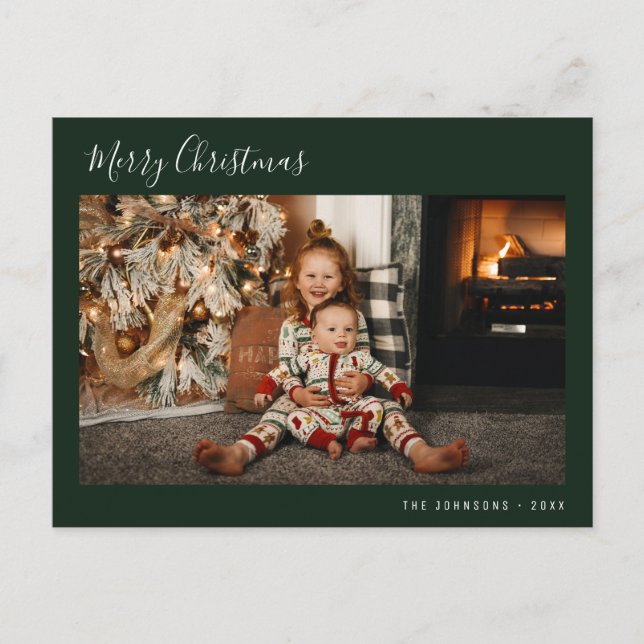 minimal god jul för skript vykort (Framsida)