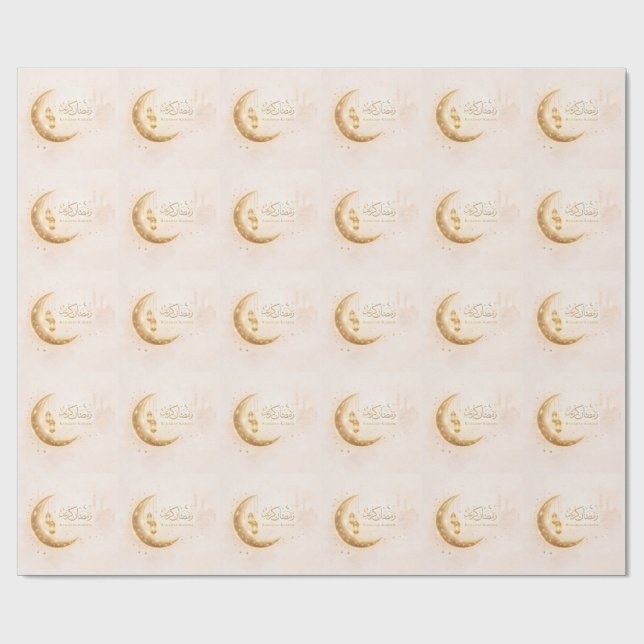 Minimal Gold Ramadan Stickers– Elegant Islamic Presentpapper (Platt)
