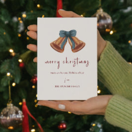 Minimal Golden-julband Julkort