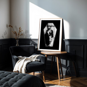 Minimal gotiic Black Coffin Anpassningsbar Photo R Poster