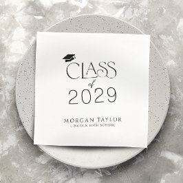 Minimal Gracely Elegance Class från 2025 Student Pappersservett