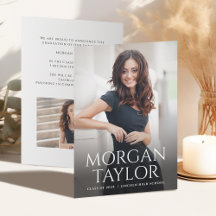 Minimal, graciös Namn Photo Grad-varning