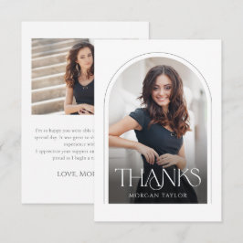 Minimal, graciös utveckling Arch 2 Photo Studenten Tack Kort