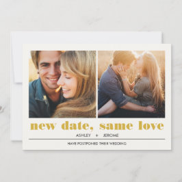 Minimal grafik | 2 Foton Bröllop-uppskjutning Kort
