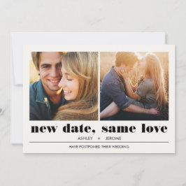 Minimal grafik | 2 Foton Bröllop-uppskjutning Kort