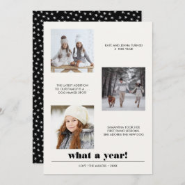 Minimal grafik | År i recension 3 fotokollage Kort