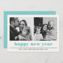 Minimal grafik | Gott nytt år collage 2 Photo Kort