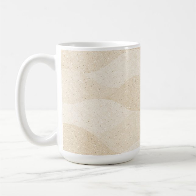 Minimal Grain Texture ,Soft, Neutral pattern Kaffemugg (Vänster)