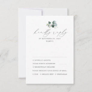 Minimal Greenery Bröllop OSA Kort