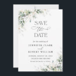 Minimal Greenery Wedding Save The Date Spara Datumet<br><div class="desc">Minimal Greenery Wedding Save The Date features a clean and modern design accented with delicate eucalyptus greenery. Its minimalist style highlights natural botanical elements while keeping the layout elegant and timeless. Perfect for greenery, garden, or nature-inspired weddings, this save the date card beautifully announces your special day while coordinating seamlessly...</div>