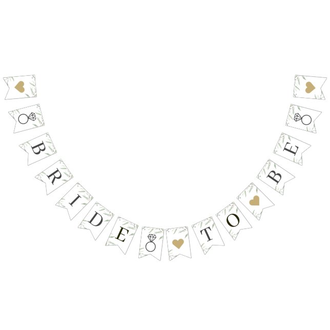 Minimal grekiska Bride för att vara rustik Möhippa Vimplar (Alla)