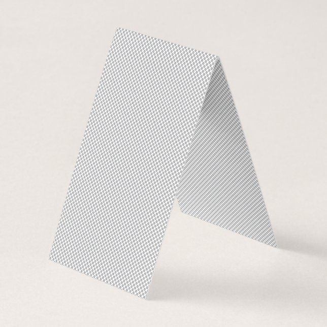 Minimal Grey Polka Dot Pattern  Visitkort (Baksida)
