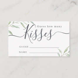 Minimal grön gissning hur många kyssar i spelet so tilläggskort