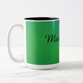 Minimal Grön Kaffe Mugg | Enkel Dricksvaror