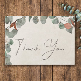 Minimal Grönt av skorsten Eucalyptus Utandning Brö Tack Kort