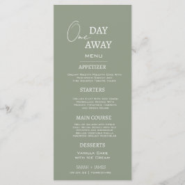 Minimal Grönt för engångsförvaring en dagars dagli Meny