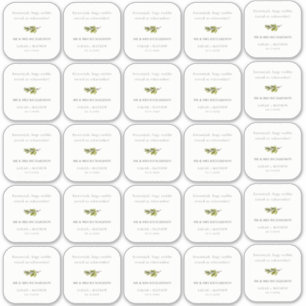 Minimal Grönt Gräs Gren-befrielsegäst i Namn Klistermärken