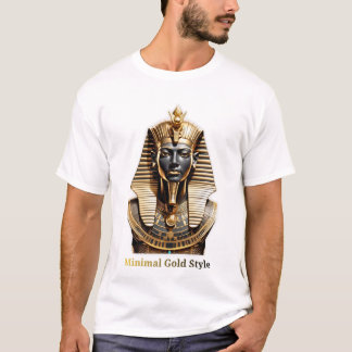 Minimal Guld Anubis T-Shirt – Lyxig Streetwear