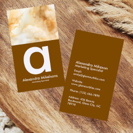 Minimal Guld Branding Visitkort